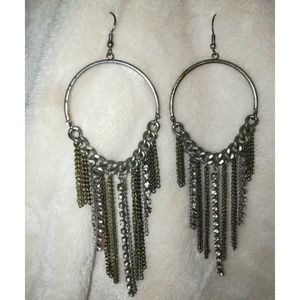 ⛓️KK JEWELRY LONG CHAIN DANGLE EARRINGS